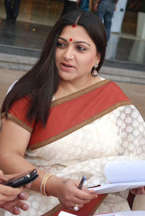 kushboo in saree at big fm et awards latest photos